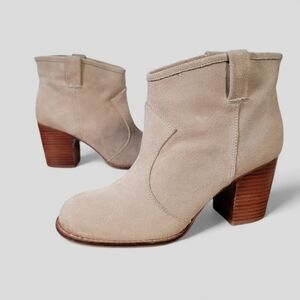 Splendid Suede Western Ankle Boots Cowboy Size 7.5